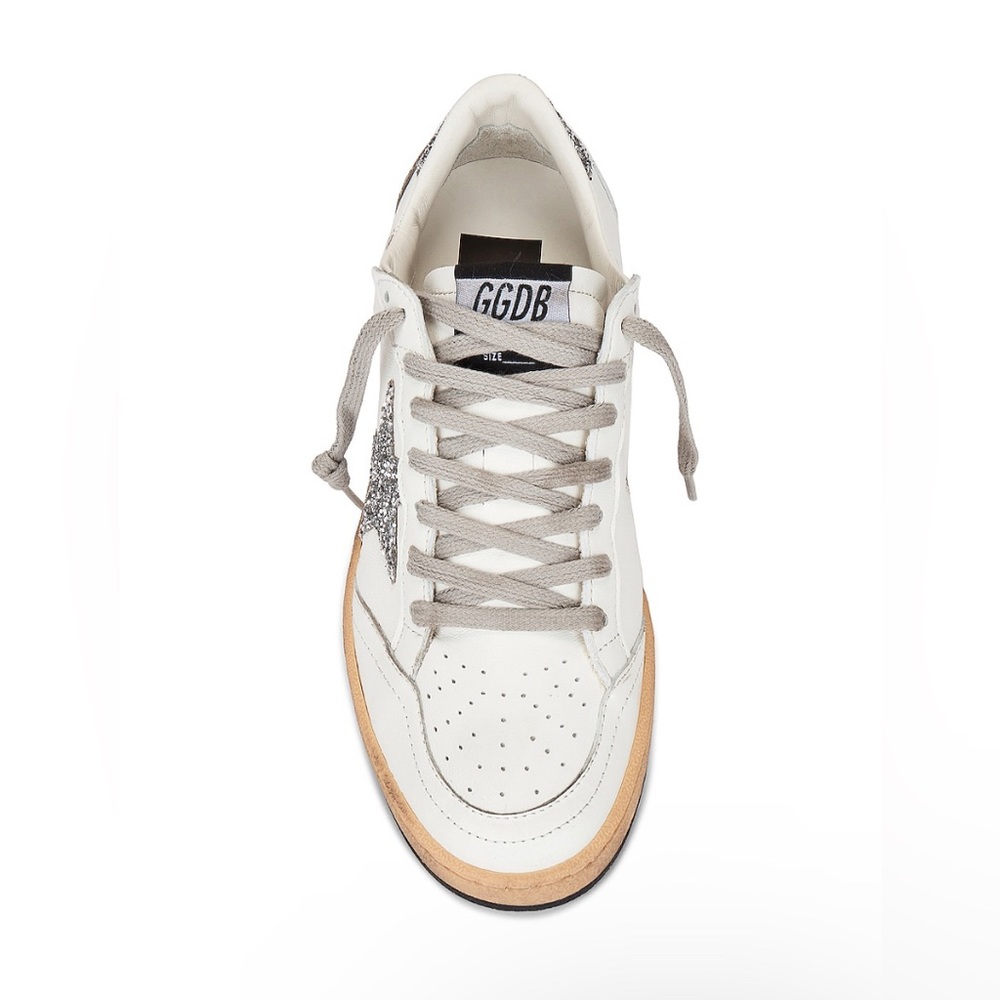 Golden Goose Ball Star Sneaker White, Silver NIB Auth Size - Picture 11 of 13